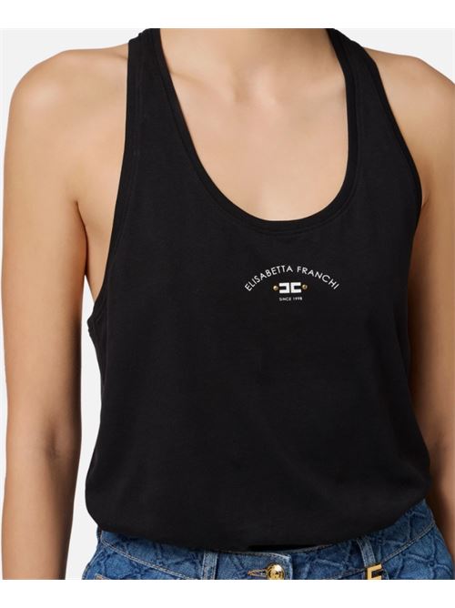 TANK TOP WITH LOGO ELISABETTA FRANCHI | CN00251E2110 nero